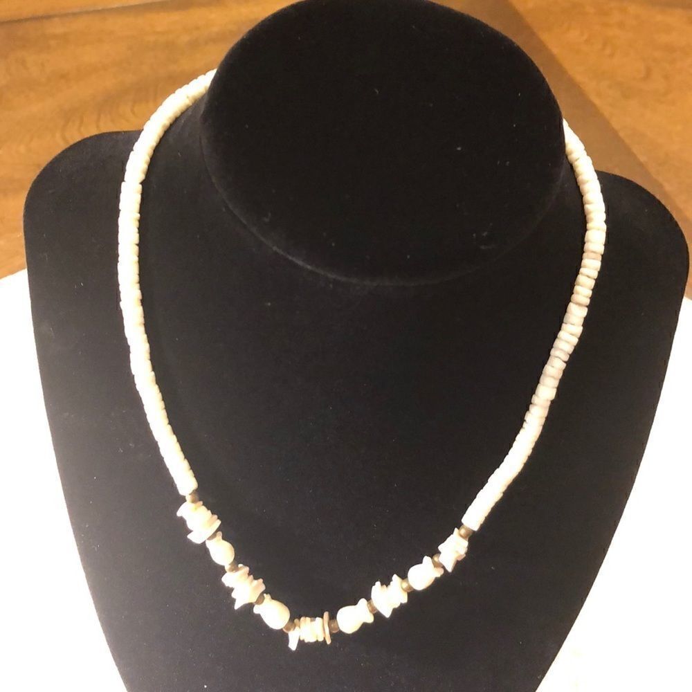 Artisan made genuine shell variety necklace